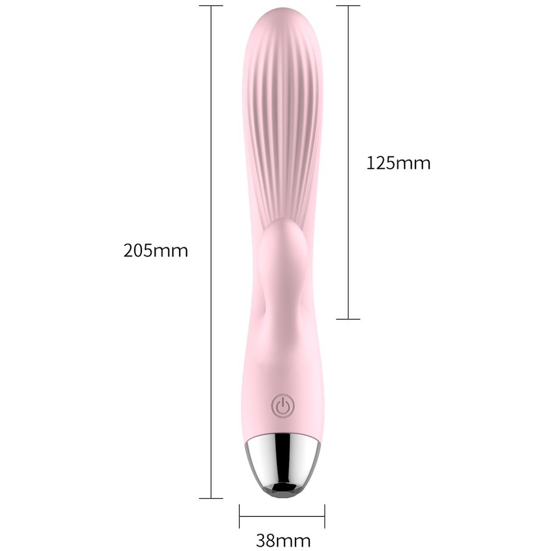 Wibrator Silikonowy Typ Króliczek Ładowany Usb Różowy — zdjęcie 9