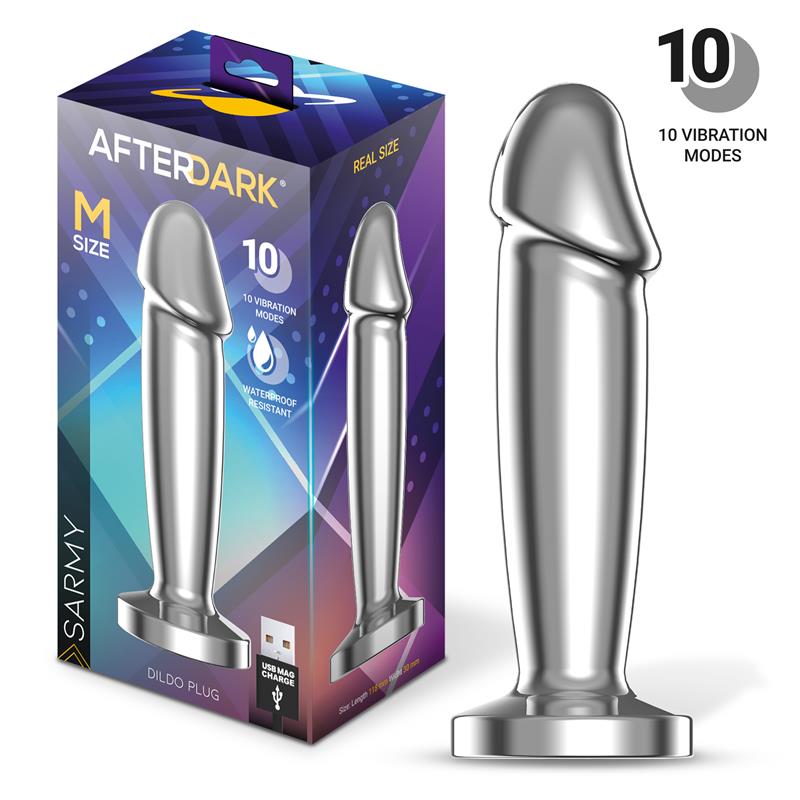 AFTERDARK - Sarmy Anal Plug with Vibration Magnetic USB Size M