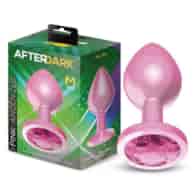 Anodyzed Anal Plug Pink with Jewel Size M