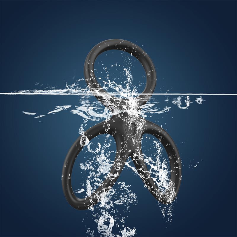 Triple Penis and Testicles Ring Liquid Silicone — zdjęcie 9