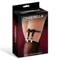Cinderella Black Garter With Bow Tie