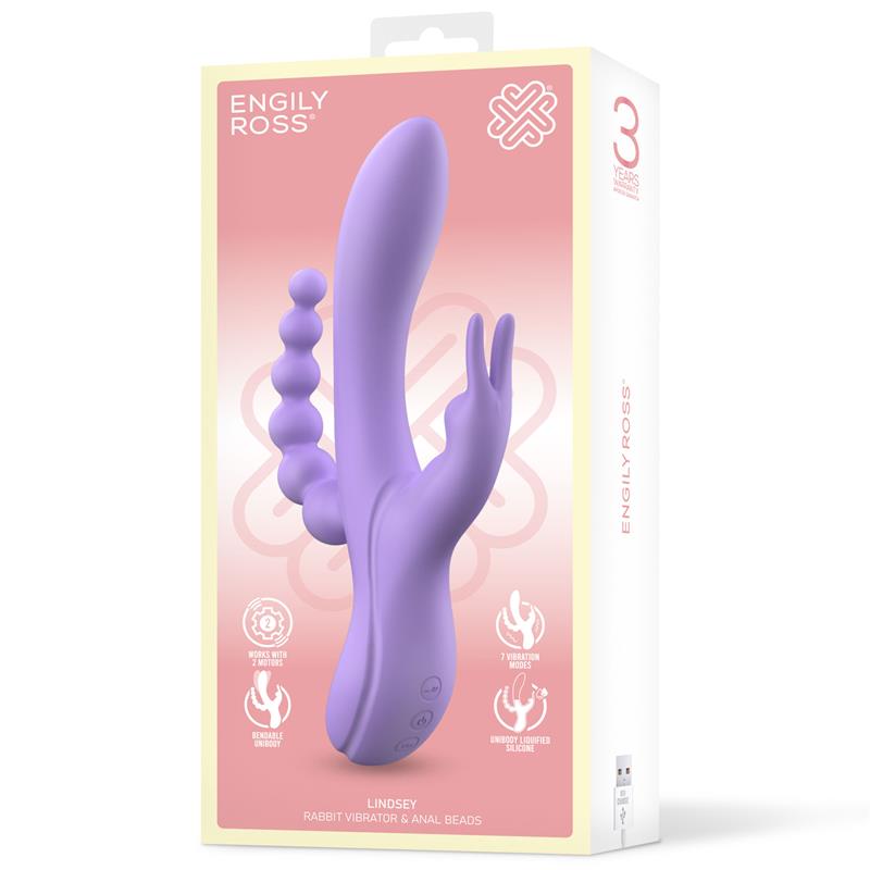 Lindsay Vibe with Anal Chain Liquid Silicone Unibody Flexible 2 Motors — zdjęcie 8