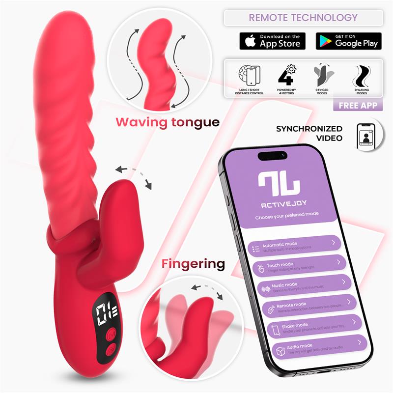 Tingly Waving Vibrator & Finger w/App Clave 30 — zdjęcie 8