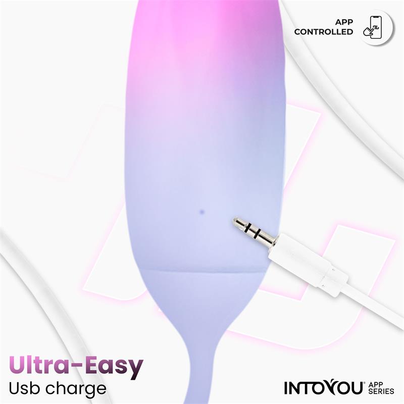 Vibrating Egg Double Layer Silicone with APP Pink/Blue — zdjęcie 8