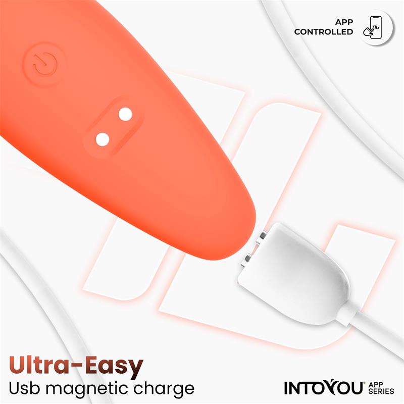 Couple Toy with App Flexible Silicone Salmon — zdjęcie 8
