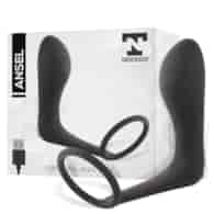 Ansel Anal Plug with Vibration and Cock Ring USB Silicone