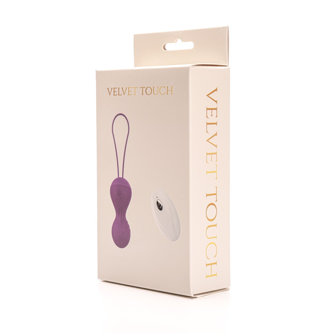 Velvet Touch - Kulki Wibruj¹ce Sterowane Zdalnie £adowane Usb Fioletowe