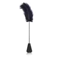 Feather Tickler and Paddle with Lace 2 in 1 56 cm Black