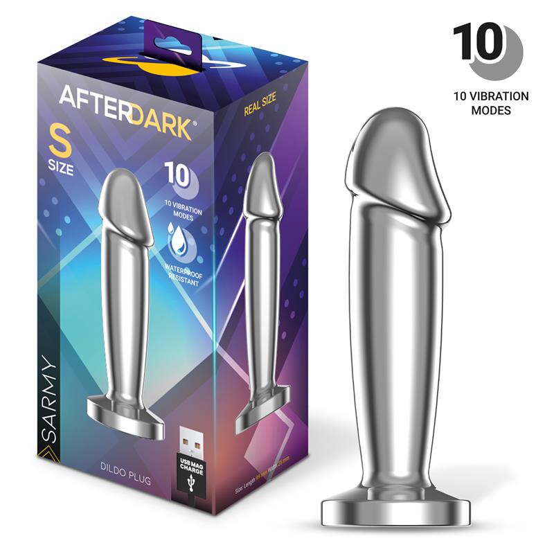 AFTERDARK - Sarmy Anal Plug with Vibration Magnetic USB Size S