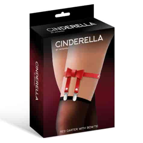 Cinderella Red Garter With Bow Tie