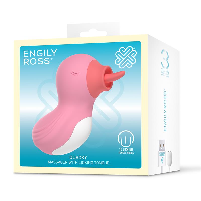 Quacky Massager with Licking Tongue — zdjęcie 9
