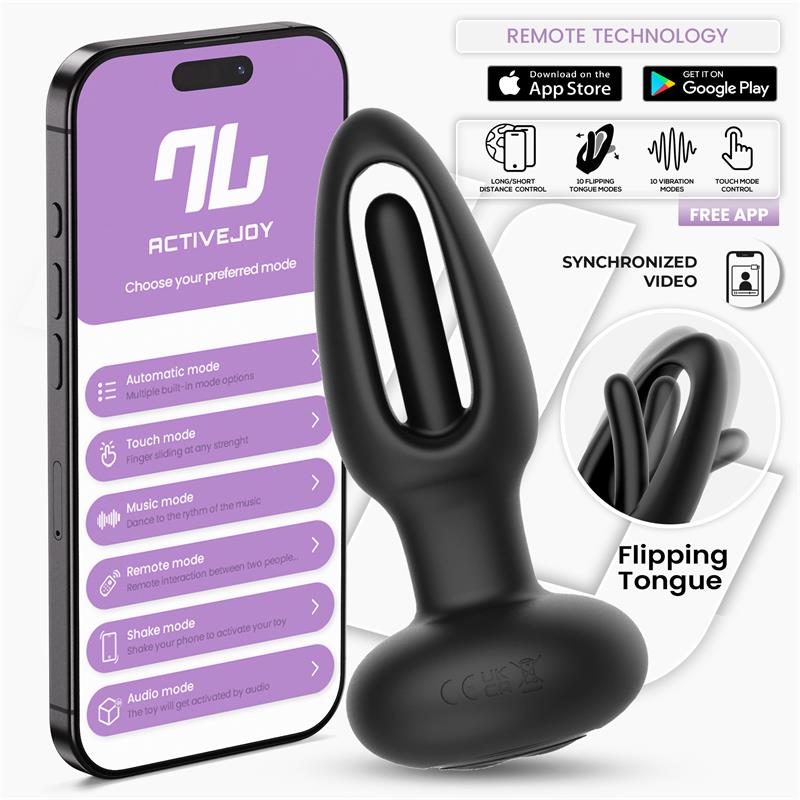 Zack Flipping Tongue Anal Plug w/App Clave 38 — zdjęcie 9