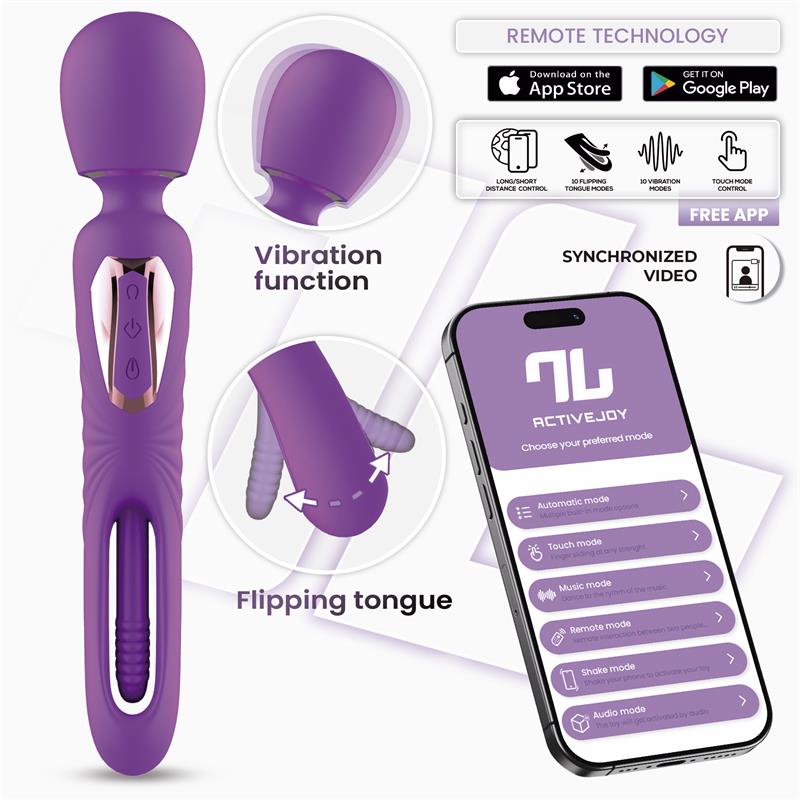 Salma Wand with Flipping Tongue and Vibration with App — zdjęcie 9