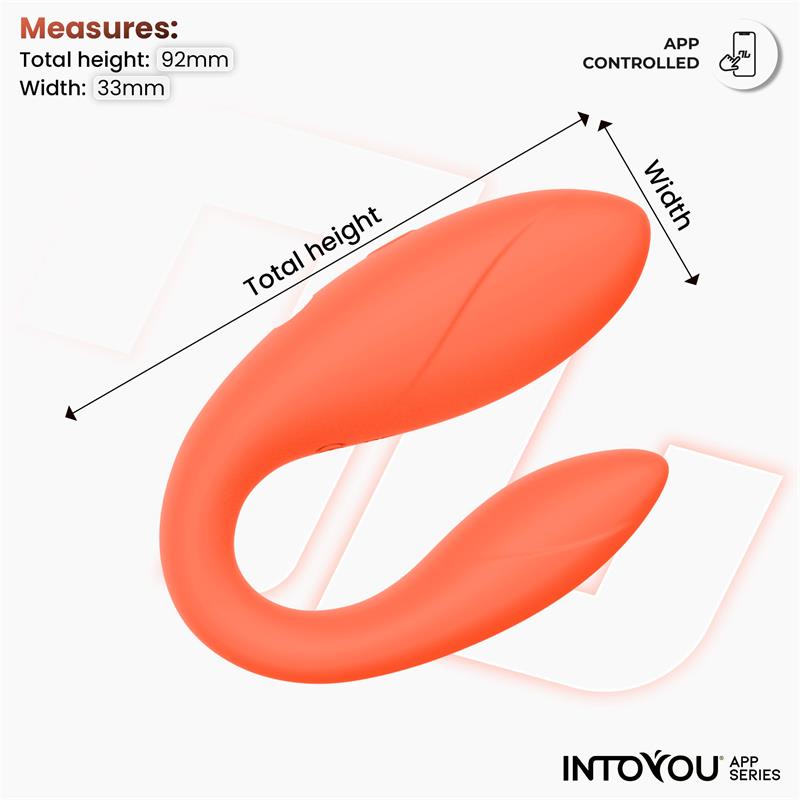 Couple Toy with App Flexible Silicone Salmon — zdjęcie 9