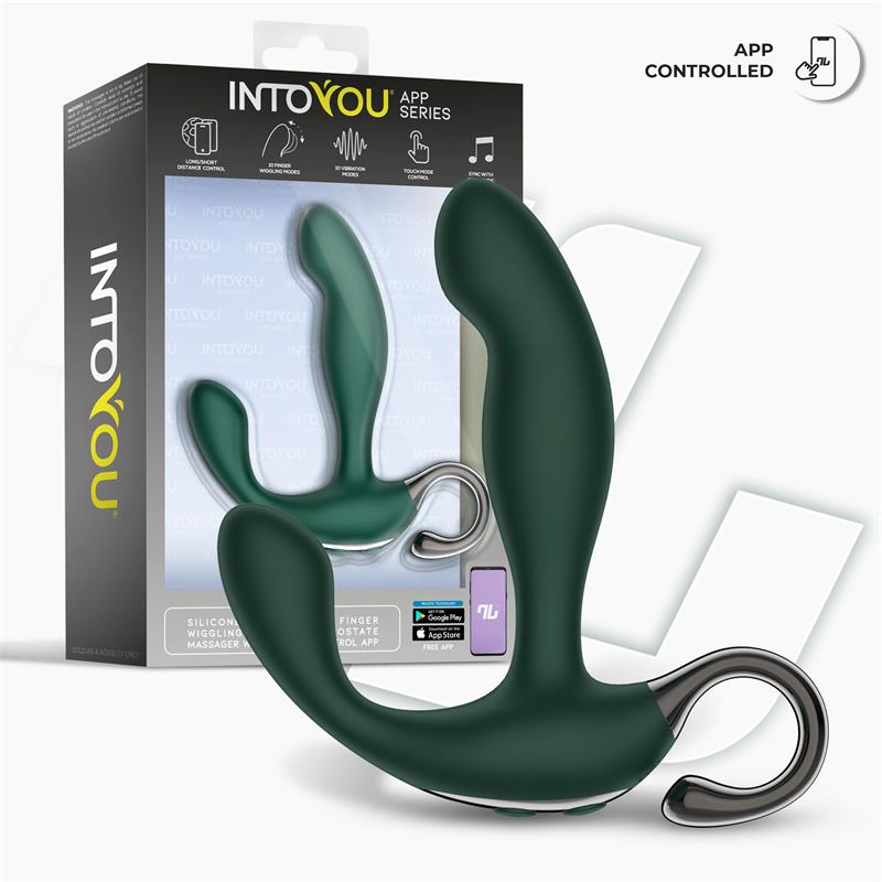 INTOYOU APP SERIES - Greeny Prostate Massager with Finger Wiggling and App