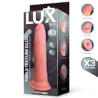 Otto Triple Texture Dildo 8  Skin Colour TPE CL,22