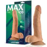 Saul Realistic Dildo with Testicles Flesh 8,25 - 21 cm