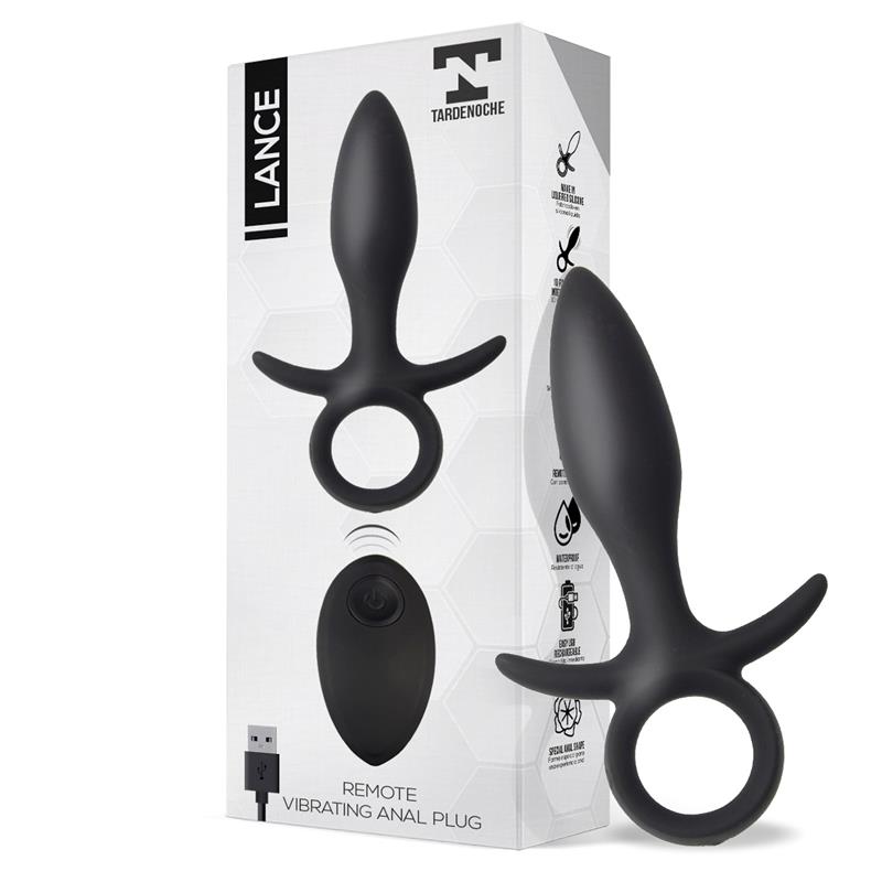 TARDENOCHE - Lance Anal Plug Remote Control Liquified Silicone USB