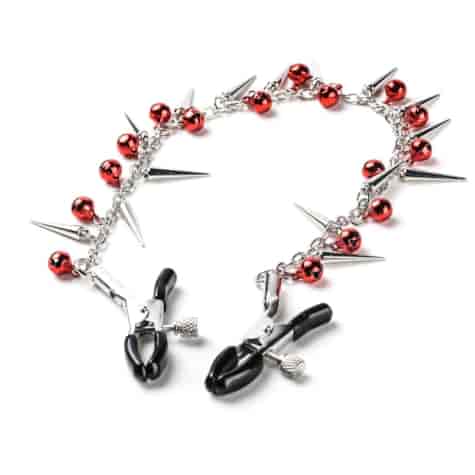 Zaciski Na Sutki Łańcuszek Dzwoneczki Srebrne