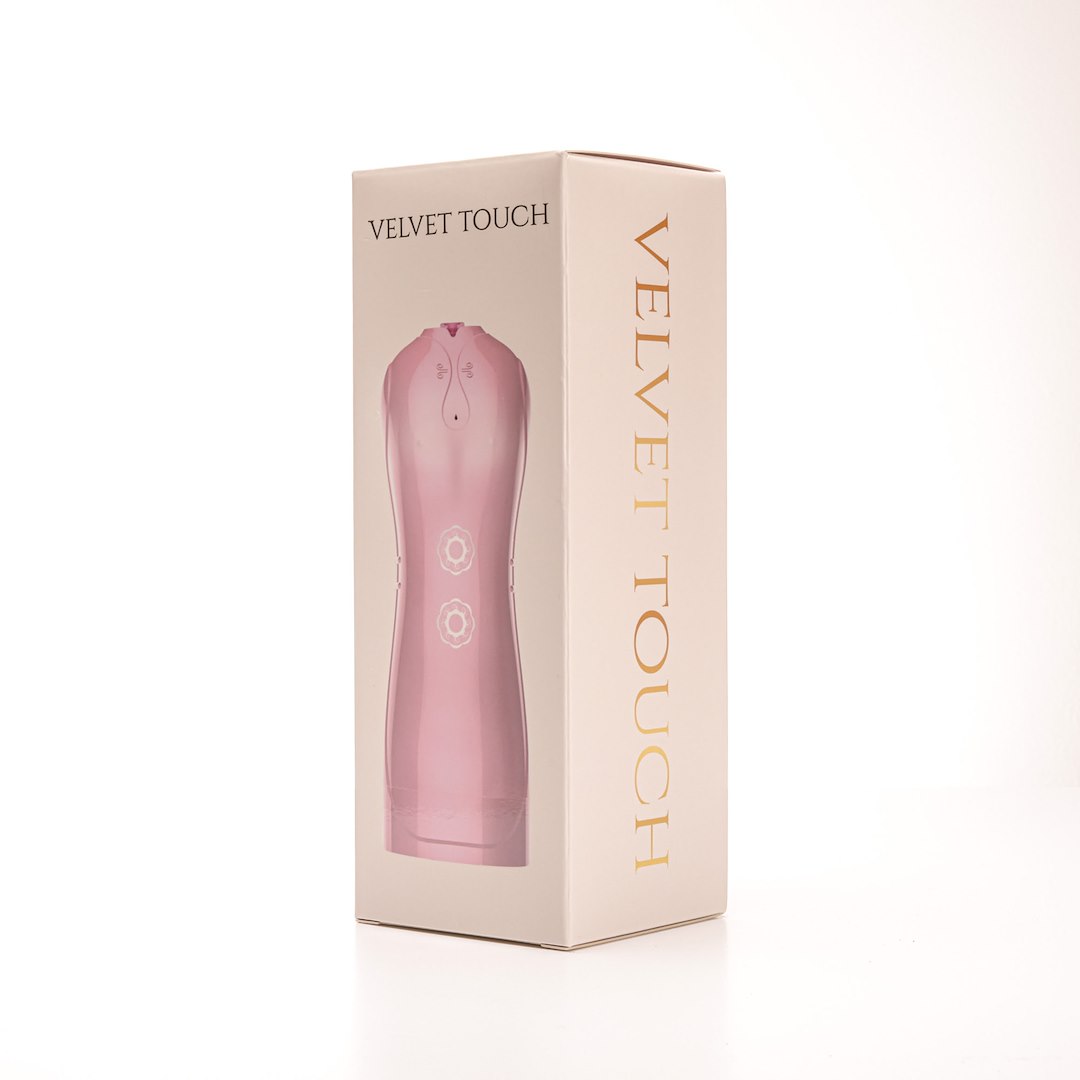 Velvet Touch - Masturbator Z Wibracj¹ Wagina Cyberskóra £adowany Usb Ró¿owy