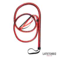 Long  Whip Blacl and Red 210cm