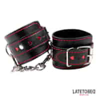 Ankle Cuff with chain and Hearts