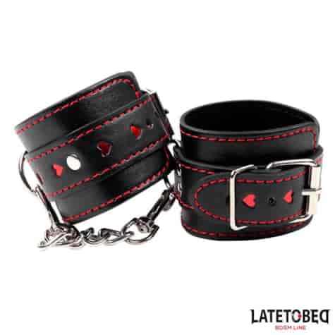 Ankle Cuff with chain and Hearts