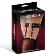 Cinderella Black Garter With Heart