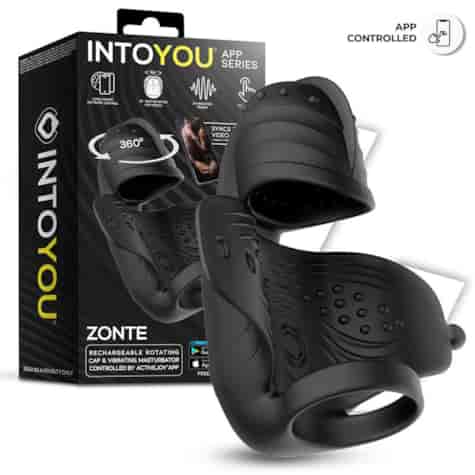 Zonte Rotating Cap Vibrating Masturbator with App