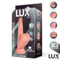 Lars Triple Texture Dildo w/Swing Balls 7,6  Cl,12