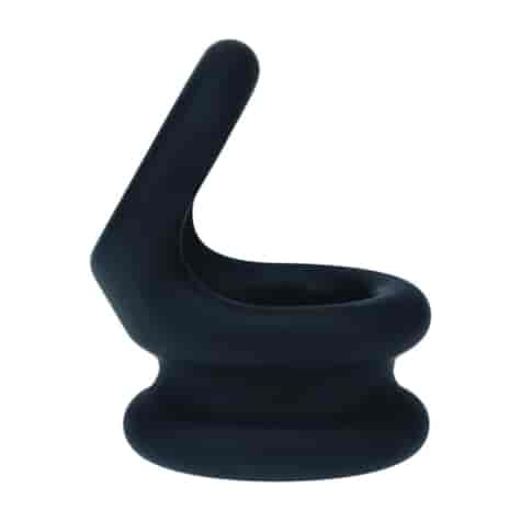 Wide Double O Silicone Cockring - S - Black