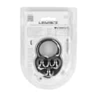 Liquid Silicone Triple Weighted Ball Cockring - Black