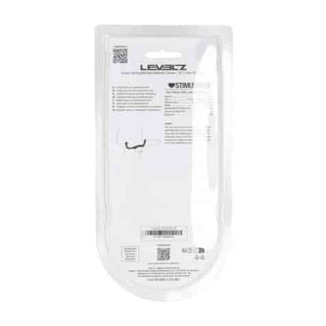 Silicone Double Cockring with Anal Stimulator - Black