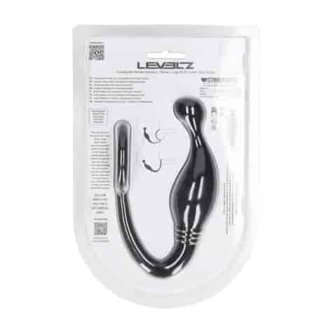 Silicone Cockring with Prostate Stimulator - L - Black