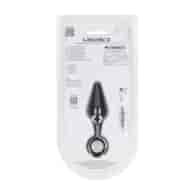 Silicone Anal Plug with Loop - S - Black