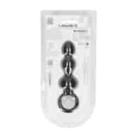 Beaded Silicone Anal Probe with Loop - Black