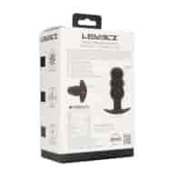 Tri Bulb Vibrating Silicone Anal Plug - Black