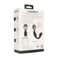Vibrating Silicone Prostate Stimulator with Cock and Ball Ring - Black