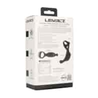 Vibrating Silicone Prostate Stimulator with Tri O Cockring - Black