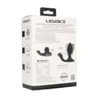 Vibrating and Rotating Silicone Anal Plug with Ball Stimulator - Black