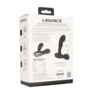 Vibrating and Tapping Silicone Prostate Massager with Ball Stimulator - Black