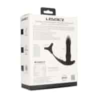 Vibrating and Thrusting Silicone Prostate Massager with Tri O Cockring - Black