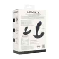 Dual Motor Remote Control Dual Motor Vibrating Liquid Silicone Prostate Stimulator - Black