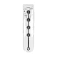 Round Silicone Anal Balls - L - 40mm - Black