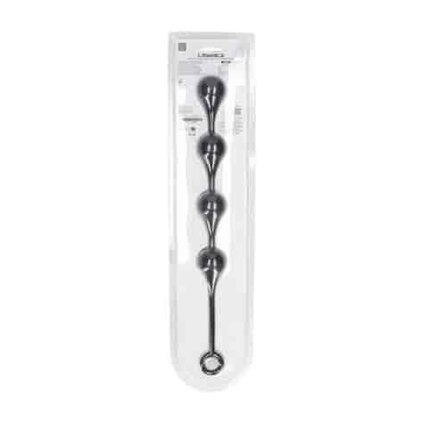 Waterdrop Silicone Anal Balls - L - 40mm - Black
