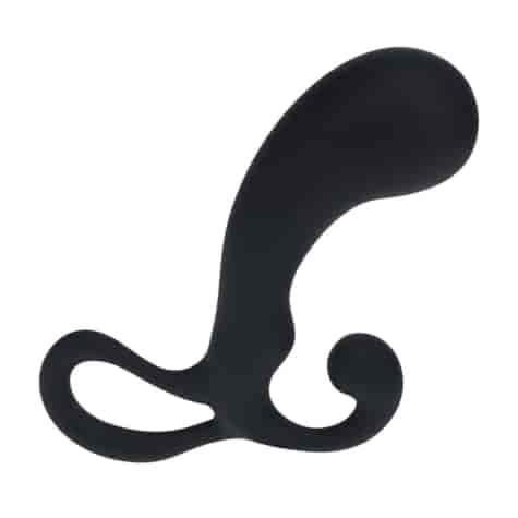 Bulb with Loop Silicone Prostate Massager - S - Black