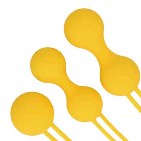 Kegel Ball Exercise Set - Lemonade Yellow