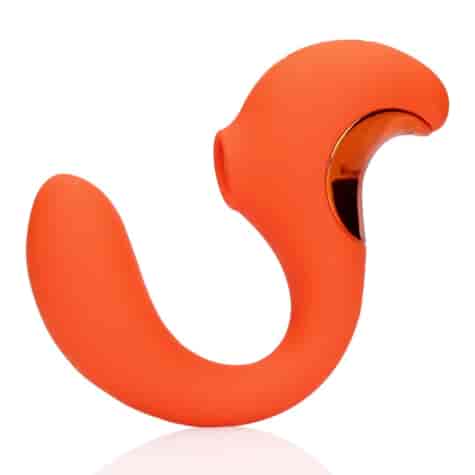 G-Spot Vibrator with Clitoral Pulse Wave - Untamed Orange
