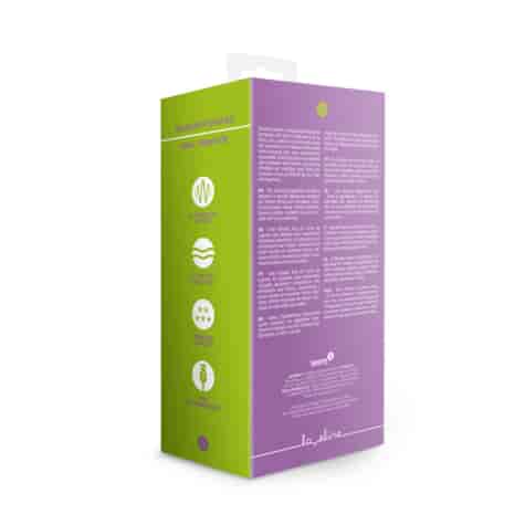 Teardrop Shaped Anal Vibrator - Clear Purple