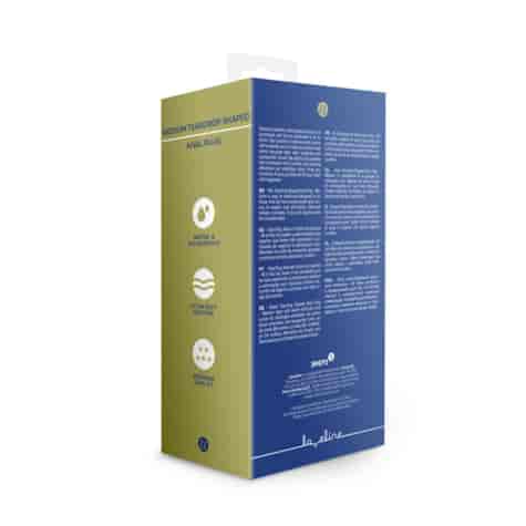 Teardrop Shaped Anal Plug - Medium - Baltic Blue